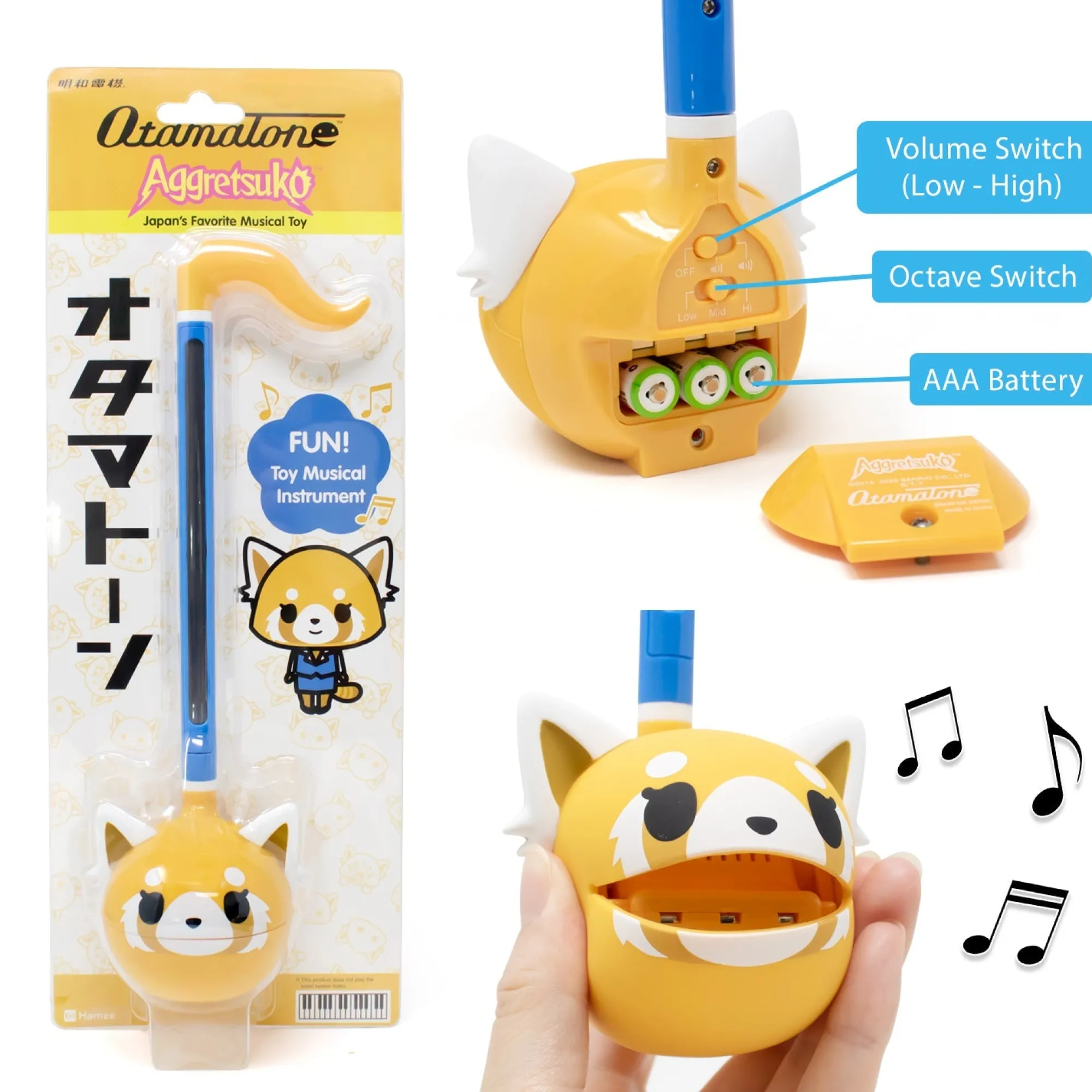 Kids Hamee.com - Hamee US Aggretsuko Otamatone Musical Toy (Sweet)