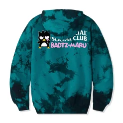 Anti Social Social Club x Badtz-maru Classic Hoodie (Aqua Tie-Dye)