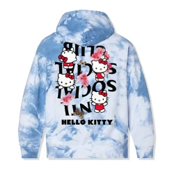 Anti Social Social Club x Hello Kitty Spring Sakura Hoodie (Blue Tie-Dye)