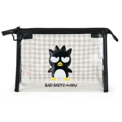 Japan Original Badtz-maru Clear Gingham Zipper Pouch