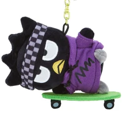 Japan Original Badtz-maru Plush Mascot Keychain (Sk8r Squad Series)