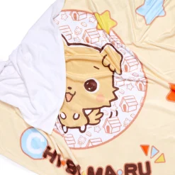 Printful Chibimaru Cheerful Pup Throw Blanket