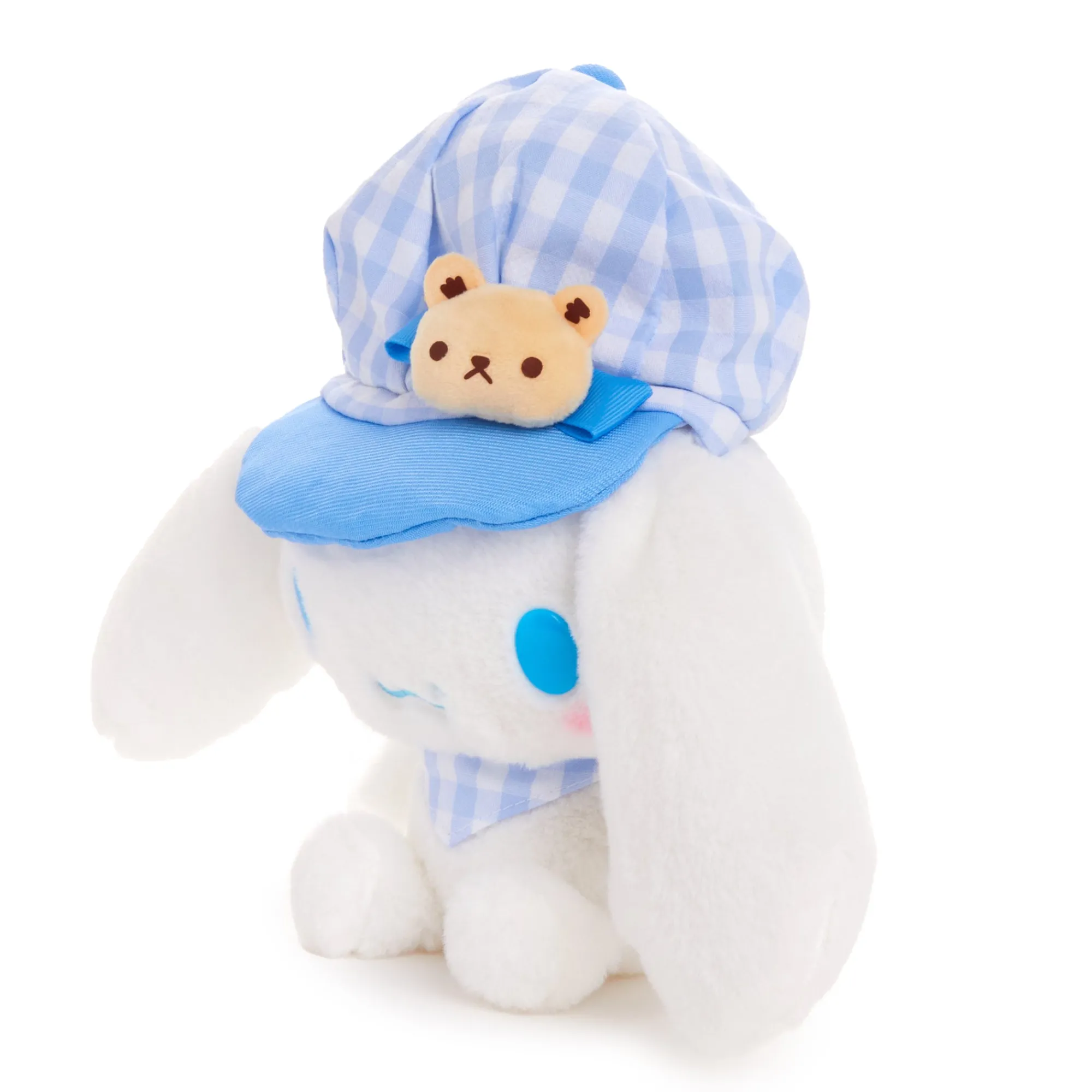 NAKAJIMA CORPORATION Cinnamoroll 8" Plush (Gingham Cap Series)
