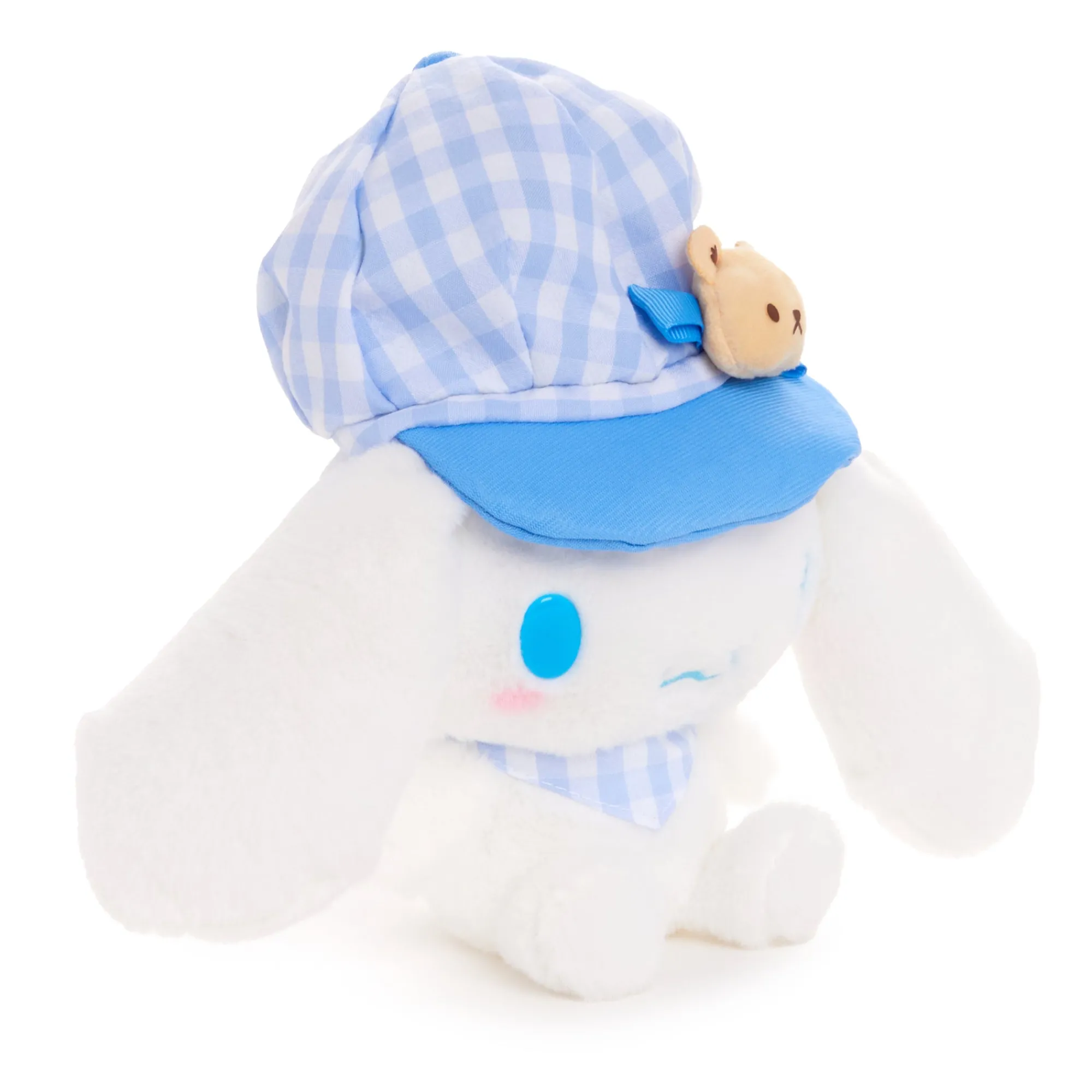 NAKAJIMA CORPORATION Cinnamoroll 8" Plush (Gingham Cap Series)