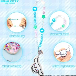 HAMEE Cinnamoroll Beaded Charm Mobile Phone Wrist Strap