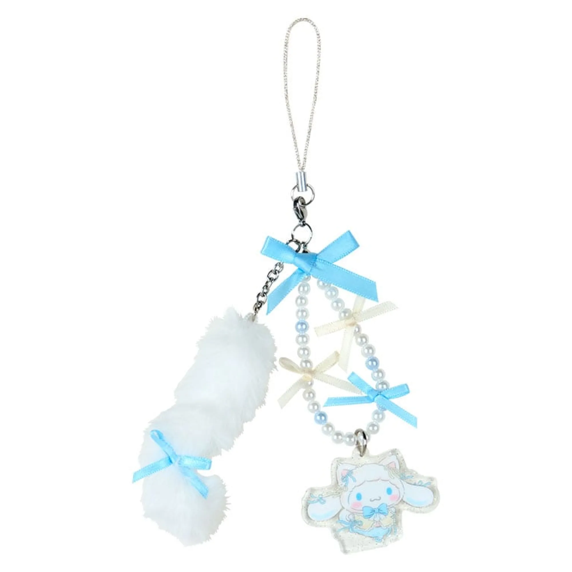 Japan Original Cinnamoroll Beaded Smartphone Charm (Ballet Kitten Series)