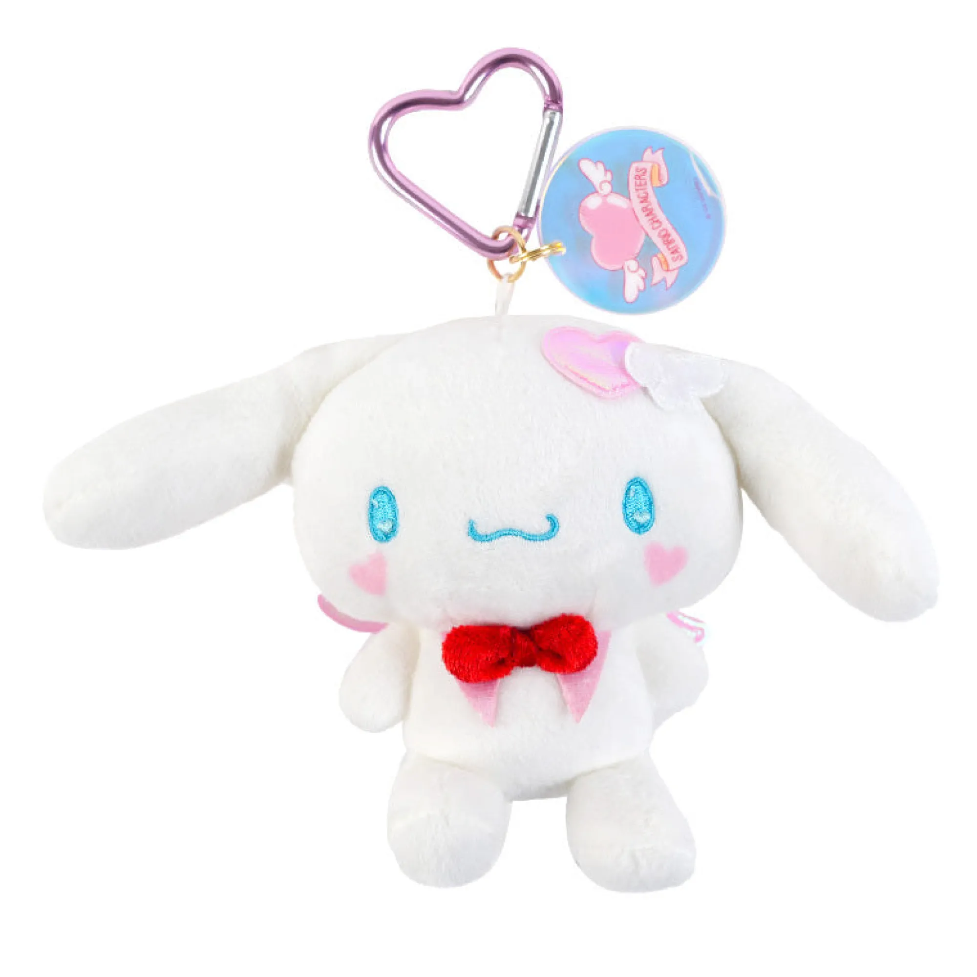 Global Original Cinnamoroll Bright Plush Mascot Keychain (Bright and Dark Angel Series)