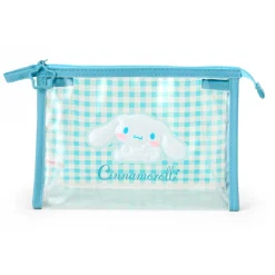 Japan Original Cinnamoroll Clear Gingham Zipper Pouch