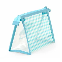 Japan Original Cinnamoroll Clear Gingham Zipper Pouch