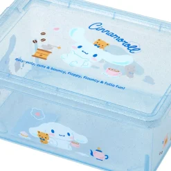 Japan Original Cinnamoroll Clear Glitter Storage Bin (S)