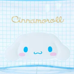 Japan Original Cinnamoroll Clear Grid Zipper Pouch