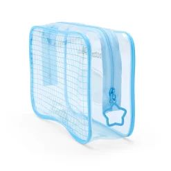 Japan Original Cinnamoroll Clear Grid Zipper Pouch