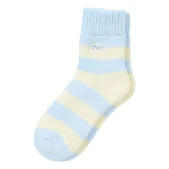Japan Original Cinnamoroll Cozy Cuff Striped Lounge Socks
