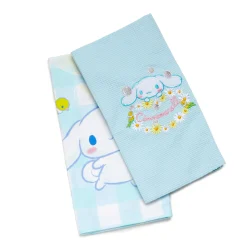 BIOWORLD Cinnamoroll Gingham Floral Kitchen Towel Set