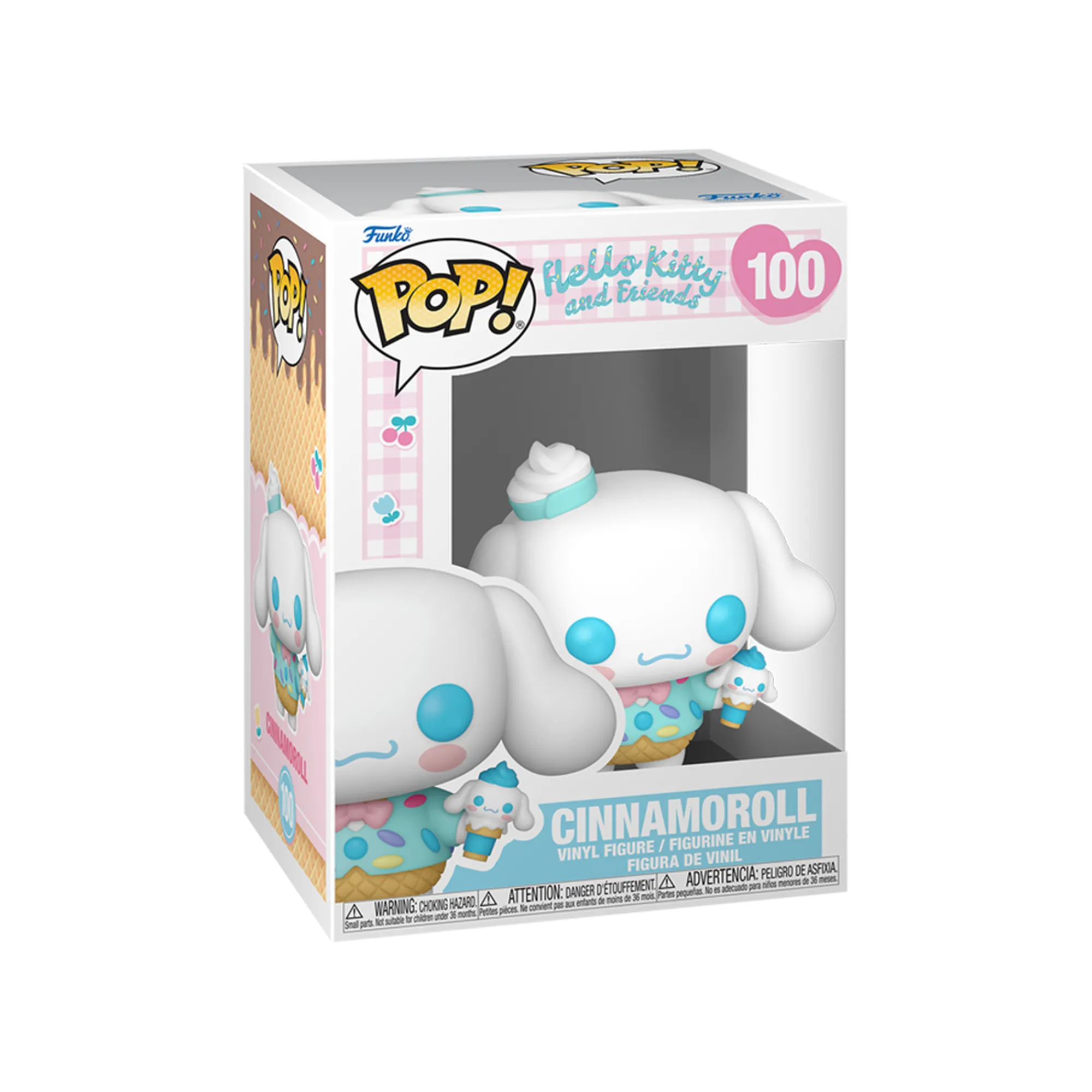 FUNKO Cinnamoroll Ice Cream Pop! (No. 100 Hello Kitty and Friends Series)