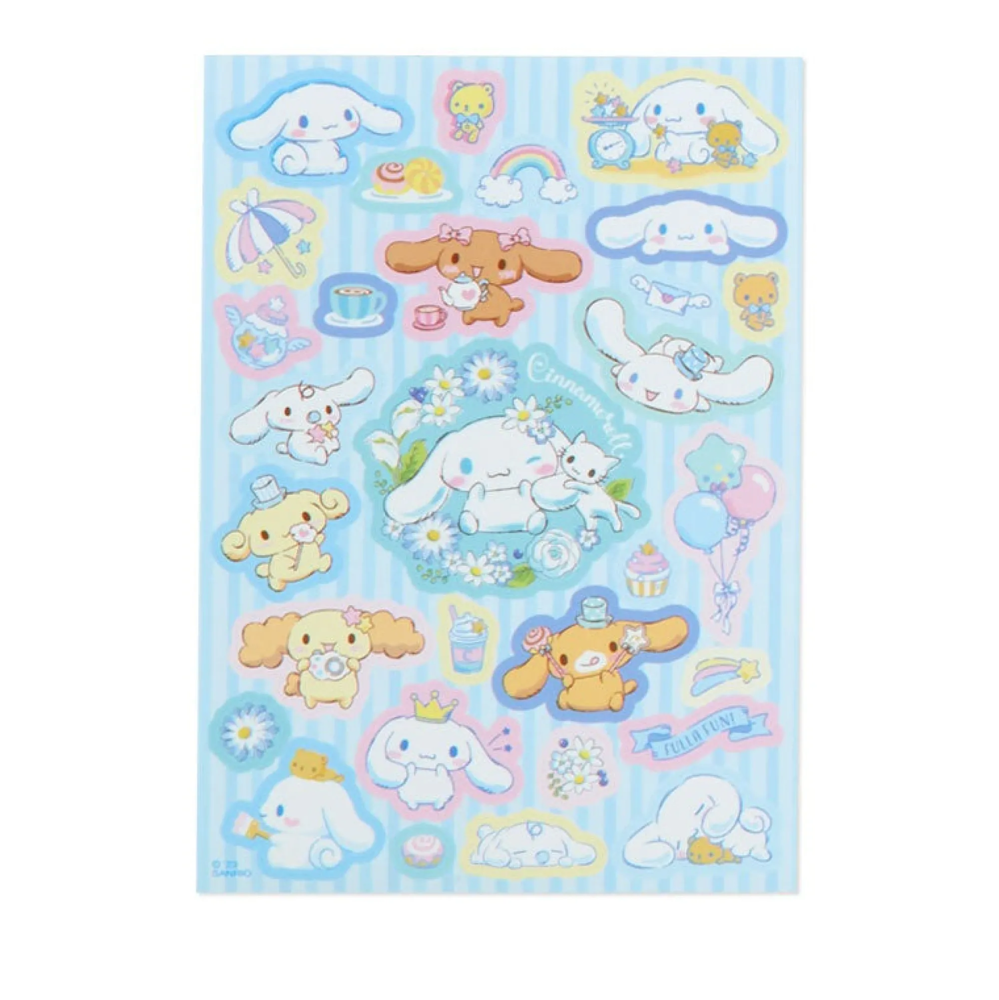 Japan Original Cinnamoroll Memo Pad & Sticker Set