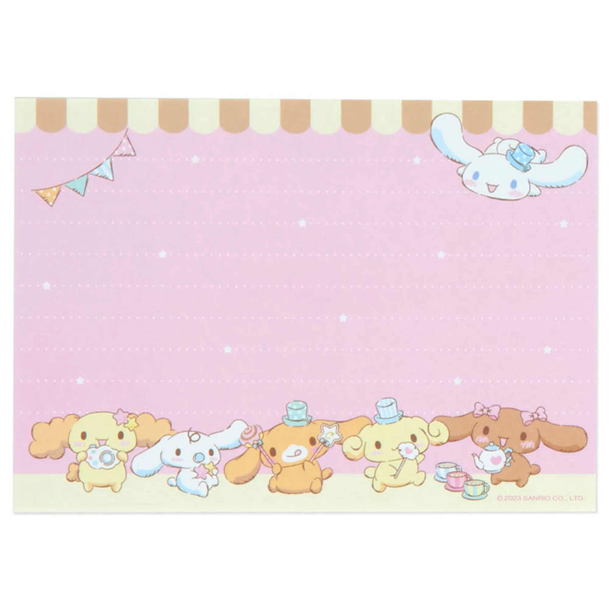 Japan Original Cinnamoroll Memo Pad & Sticker Set