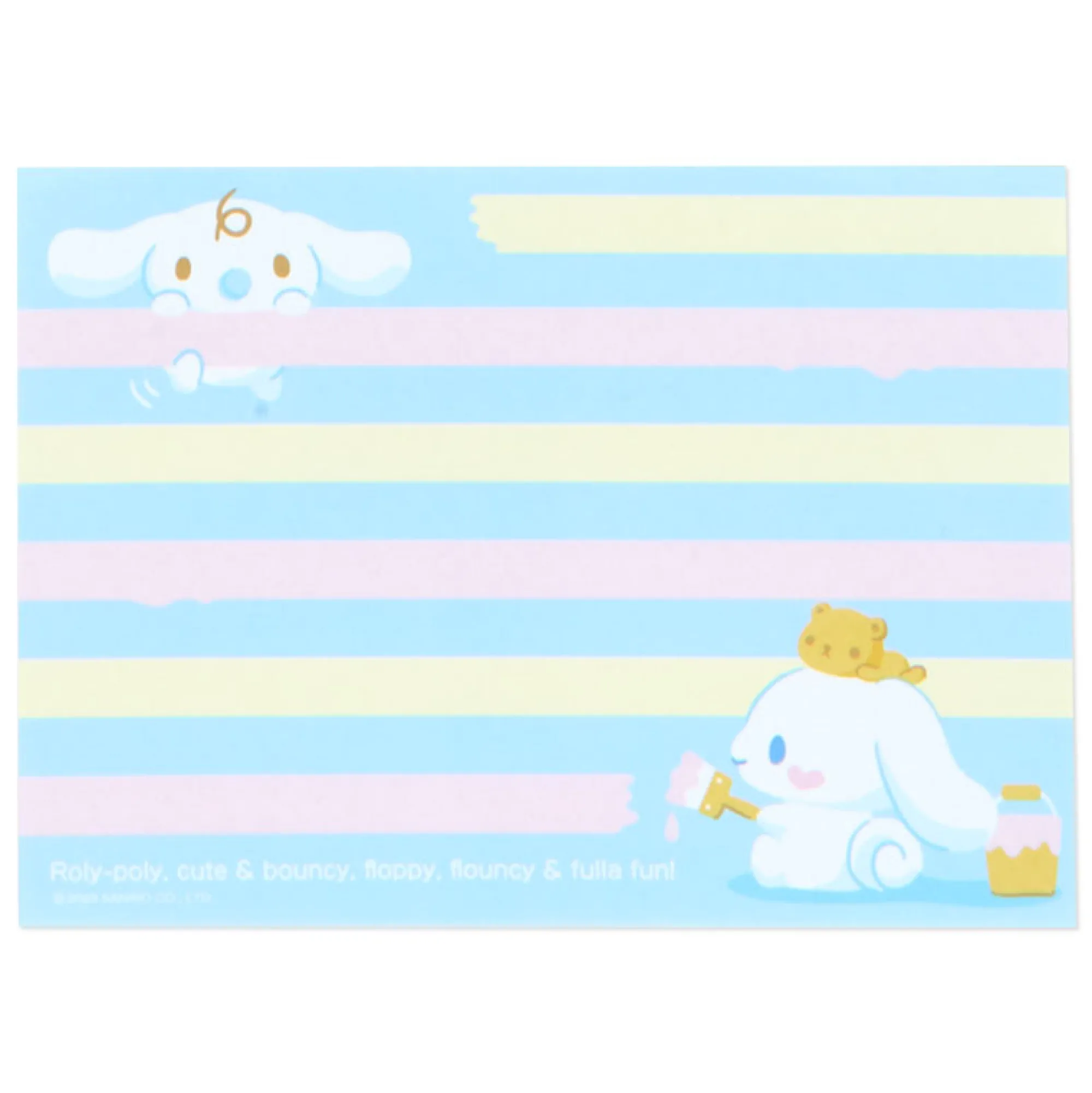 Japan Original Cinnamoroll Memo Pad & Sticker Set