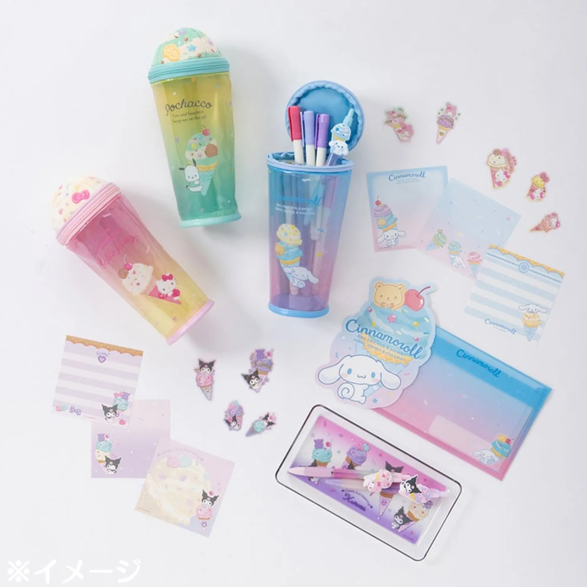 Japan Original Cinnamoroll Pencil Pouch (Ice Cream Party Series)