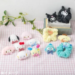 Japan Original Cinnamoroll Plush Hair Clip (Gingham Bow)