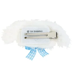 Japan Original Cinnamoroll Plush Hair Clip (Gingham Bow)