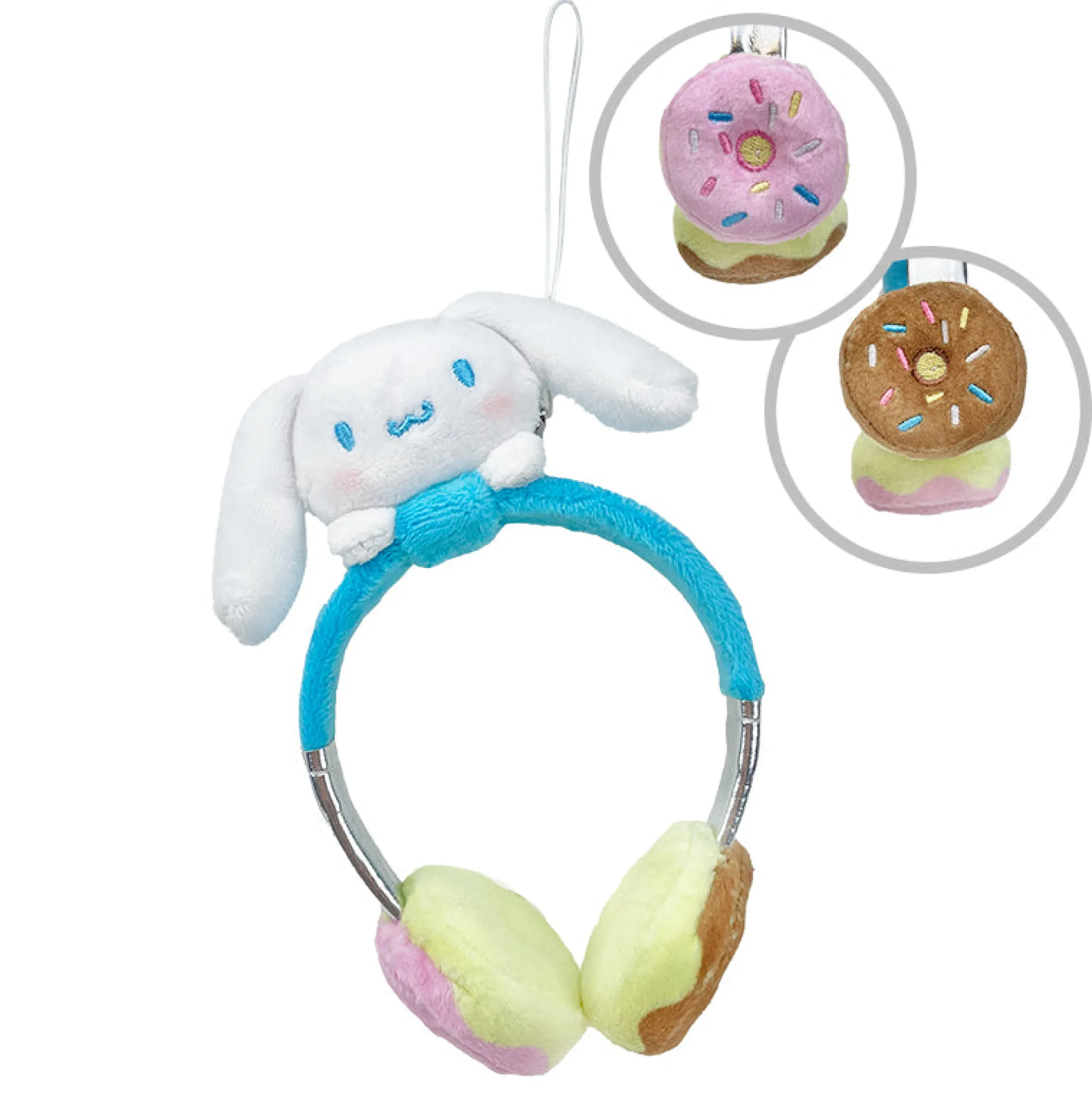 Global Original Cinnamoroll Plush Headphones Bag Charm