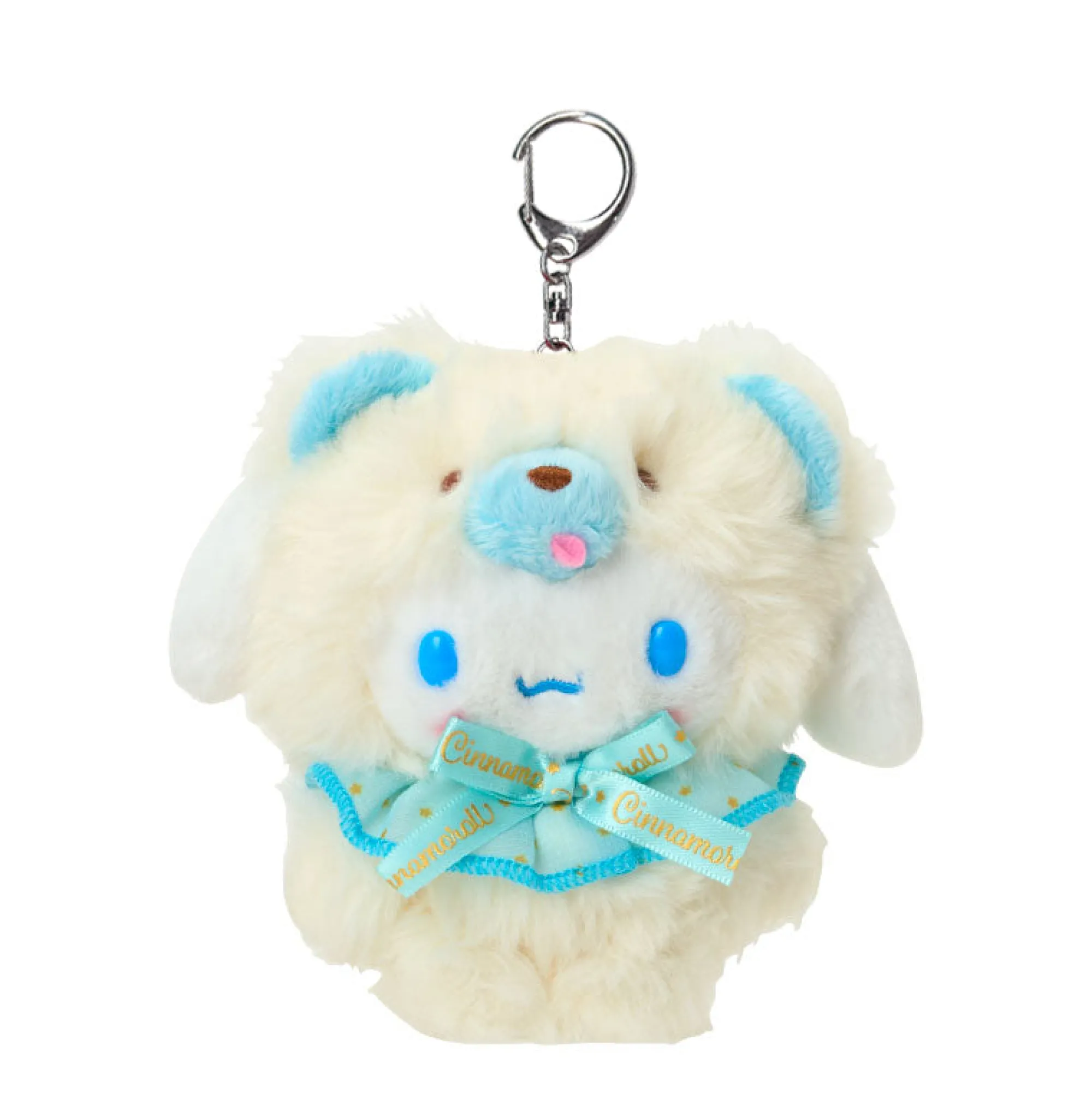 Japan Original Cinnamoroll Plush Keychain Mascot (Fluffy Teddy Bear Series)