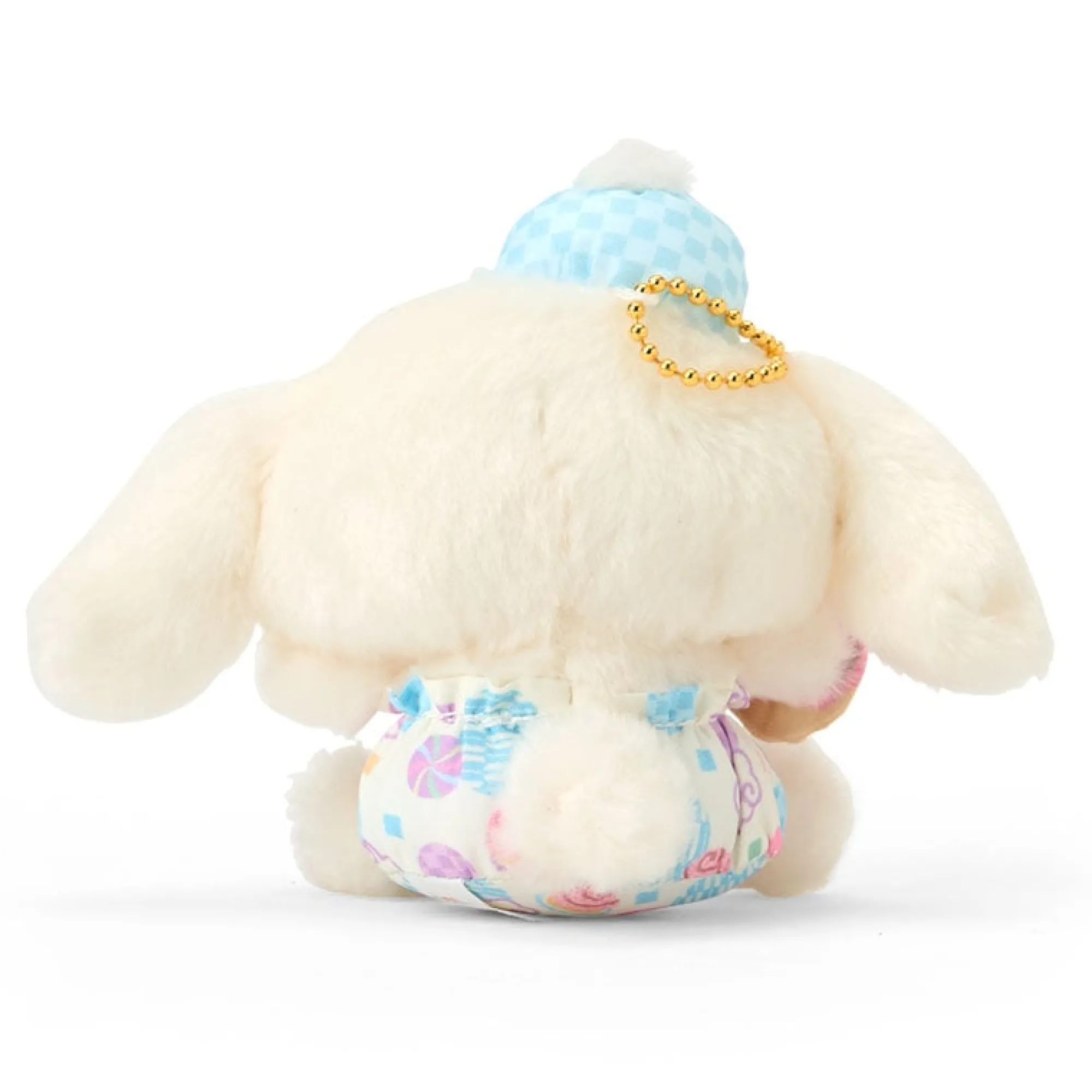 Japan Original Cinnamoroll Plush Mascot Keychain (Retro Pastel Series)