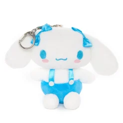 NAKAJIMA CORPORATION Cinnamoroll Plush Mascot Keychain (Blue Overalls)