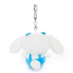 NAKAJIMA CORPORATION Cinnamoroll Plush Mascot Keychain (Blue Overalls)