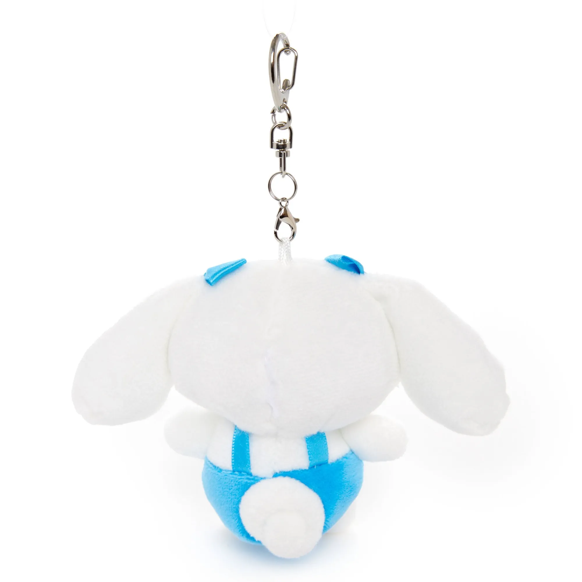 NAKAJIMA CORPORATION Cinnamoroll Plush Mascot Keychain (Blue Overalls)