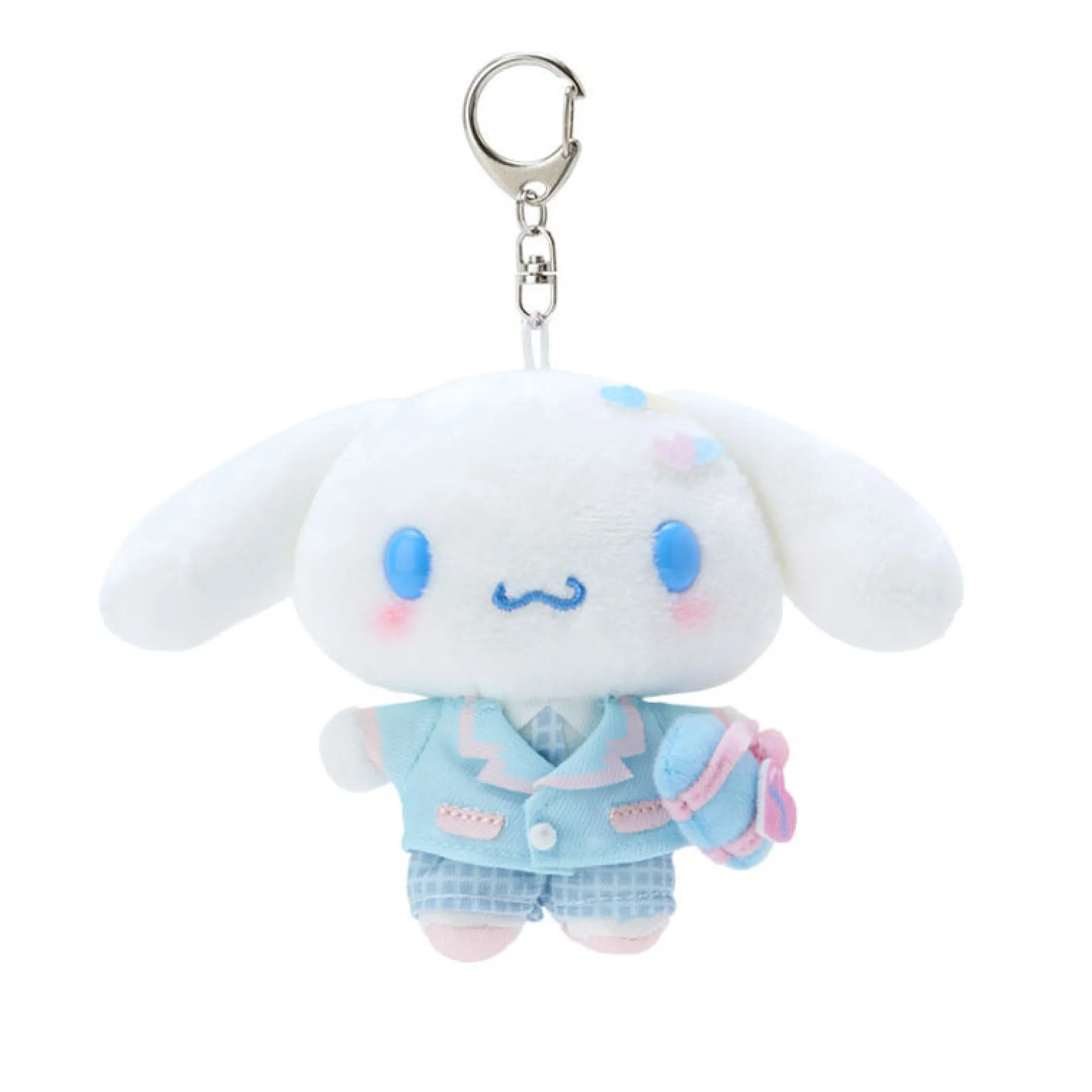 Japan Original Cinnamoroll Plush Mascot Keychain (Sanrio Academy Series)