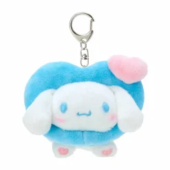 Japan Original Cinnamoroll Plush Mascot Keychain (Big Heart Series)