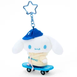 Japan Original Cinnamoroll Plush Mascot Keychain (Sk8r Squad Series)