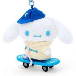 Japan Original Cinnamoroll Plush Mascot Keychain (Sk8r Squad Series)