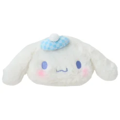 Japan Original Cinnamoroll Plush Mini Face Pouch (Retro Pastel Series)