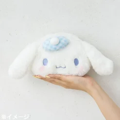 Japan Original Cinnamoroll Plush Mini Face Pouch (Retro Pastel Series)