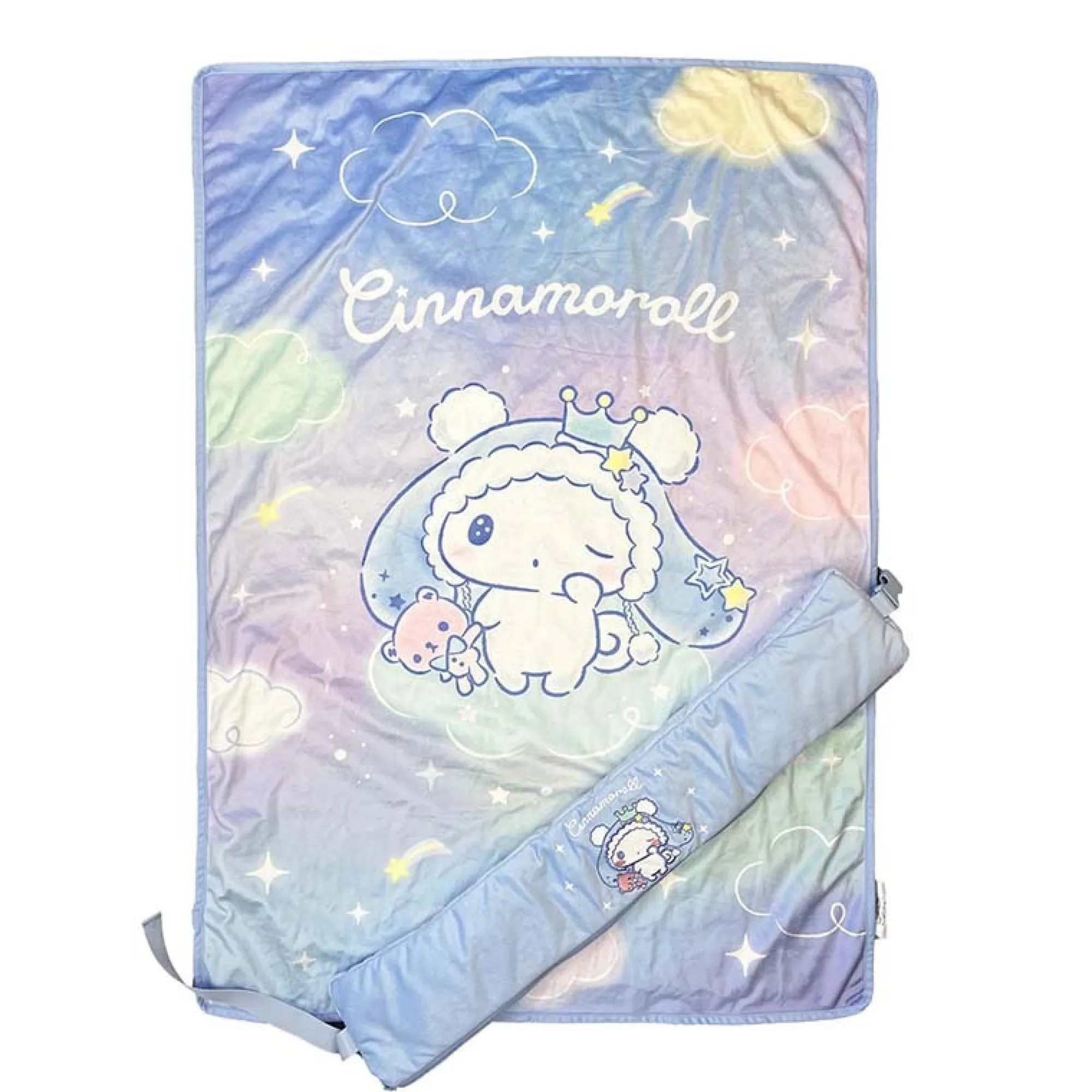 Global Original Cinnamoroll Reversible Throw Blanket & Neck Pillow (Pastel Daydream Series)