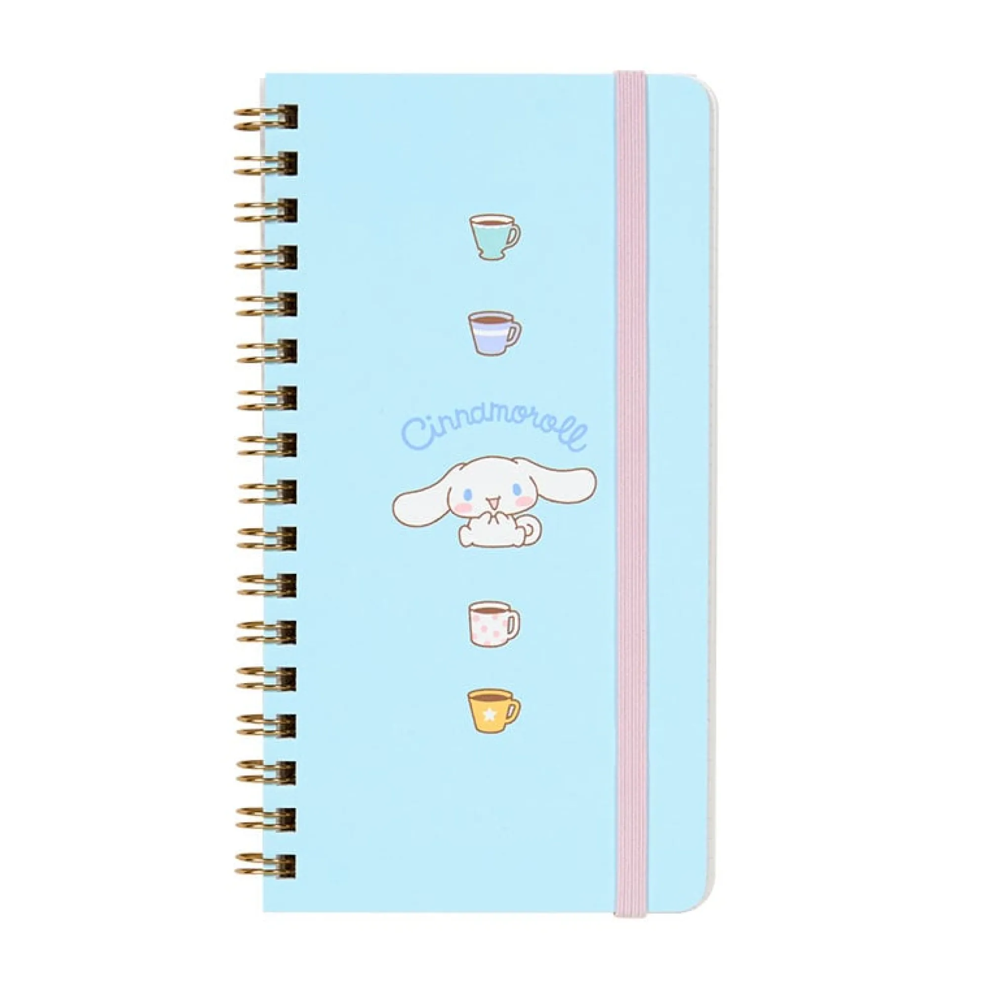 Japan Original Cinnamoroll Slim Spiral Notebook (Elastic Closure)