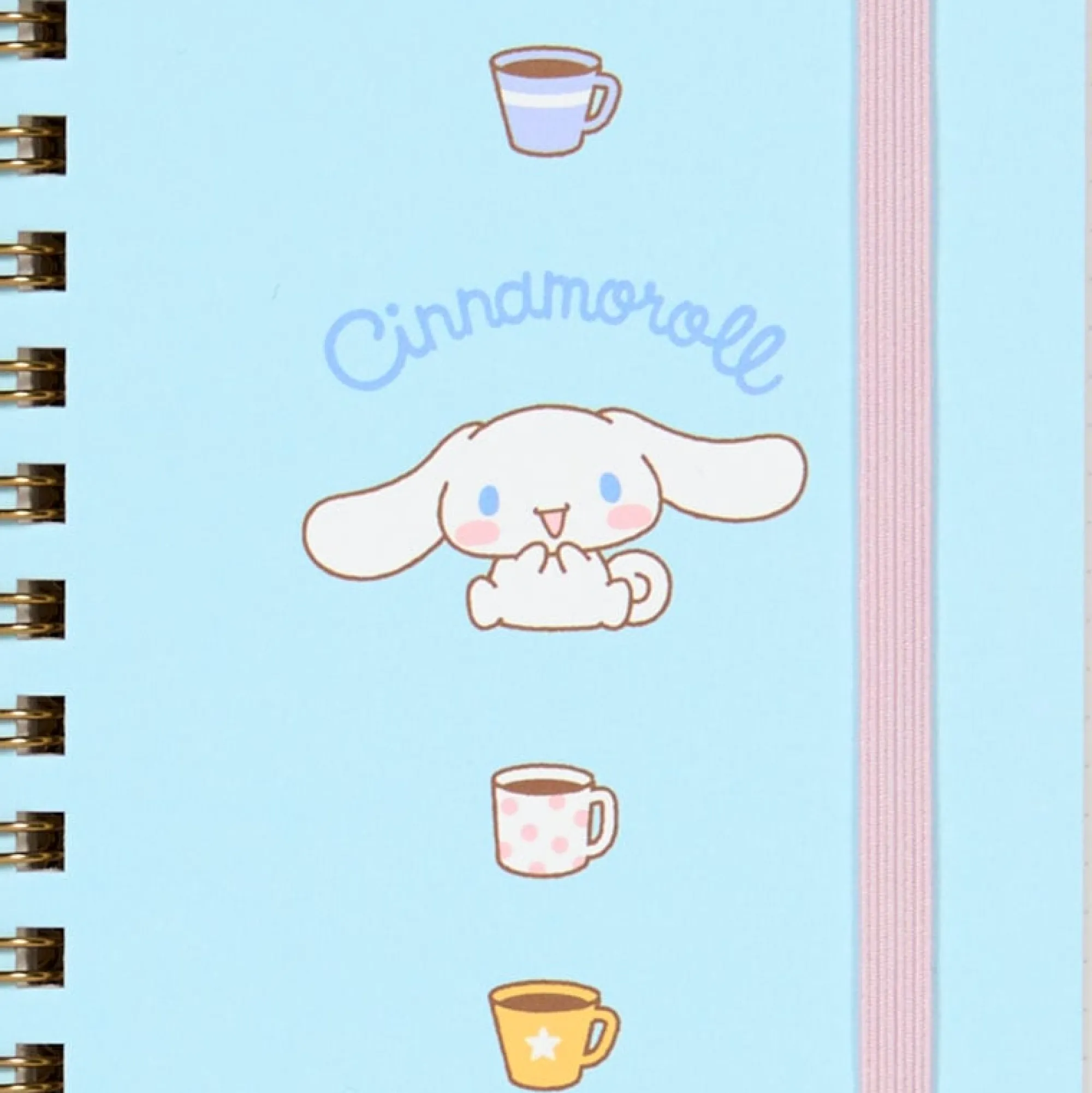 Japan Original Cinnamoroll Slim Spiral Notebook (Elastic Closure)