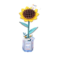 HANDS CRAFT Cinnamoroll Sunflower 3D Wooden Puzzle
