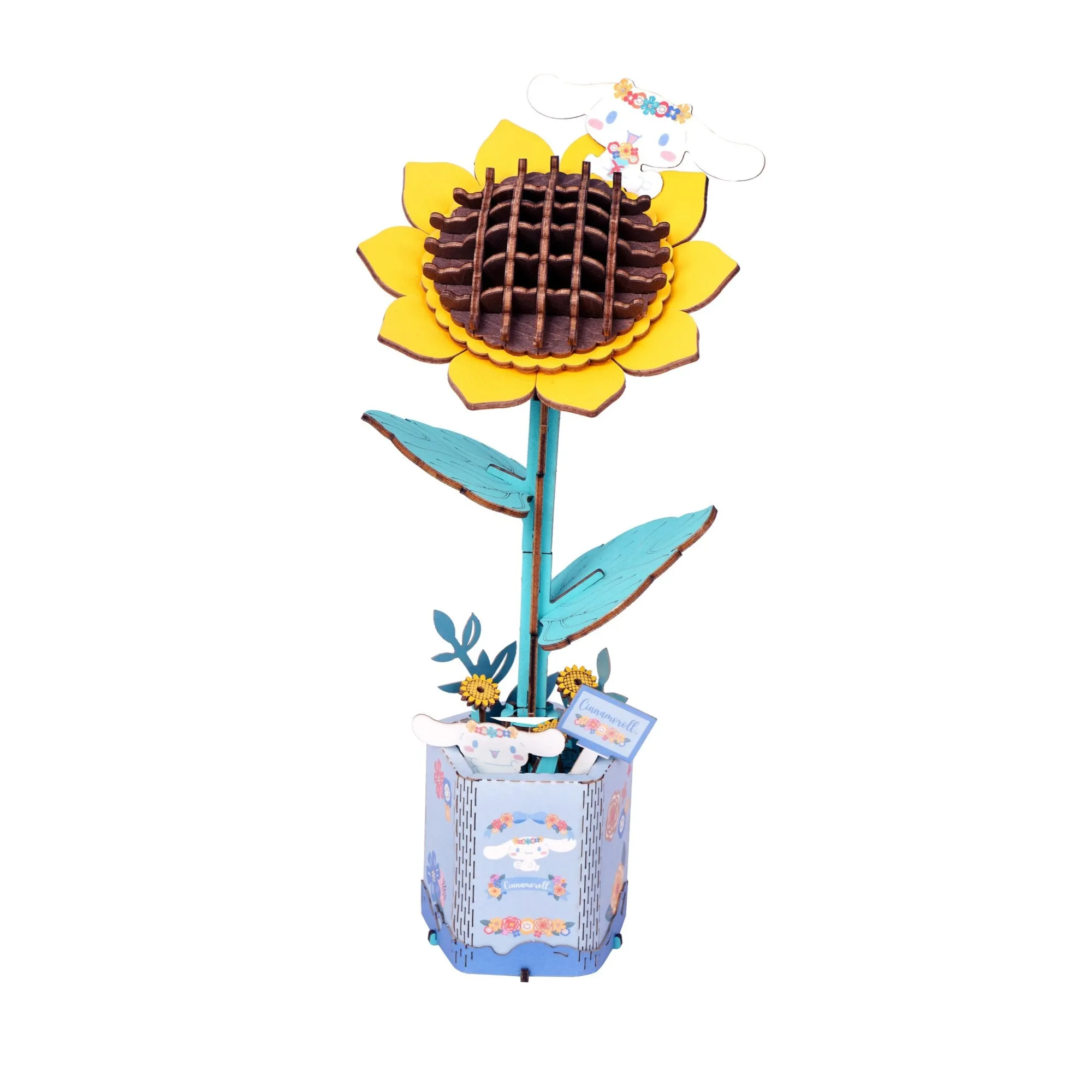HANDS CRAFT Cinnamoroll Sunflower 3D Wooden Puzzle