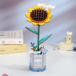 HANDS CRAFT Cinnamoroll Sunflower 3D Wooden Puzzle