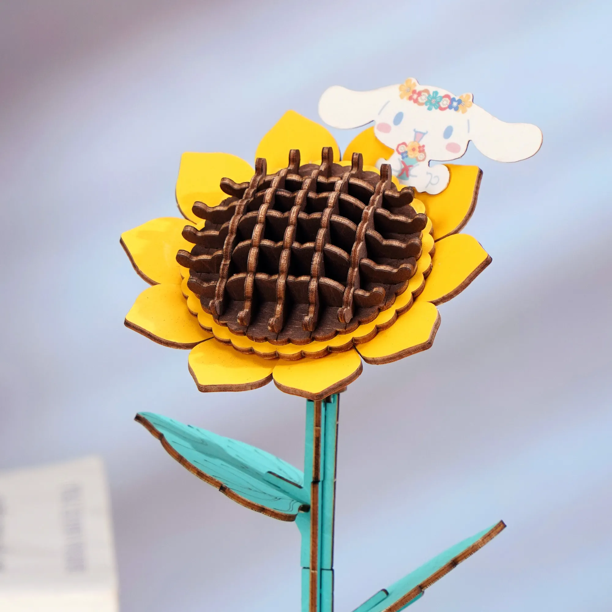 HANDS CRAFT Cinnamoroll Sunflower 3D Wooden Puzzle