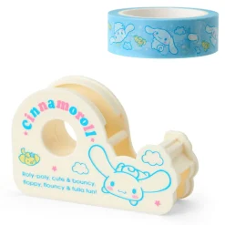 Japan Original Cinnamoroll Washi Tape and Dispenser Set (Sanrio Forever Series)