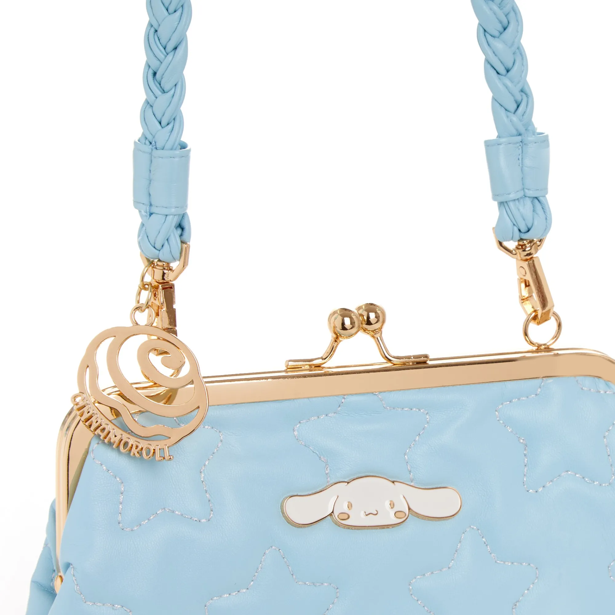 Global Original Cinnamoroll 2-Way Quilted Kiss Knob Handbag