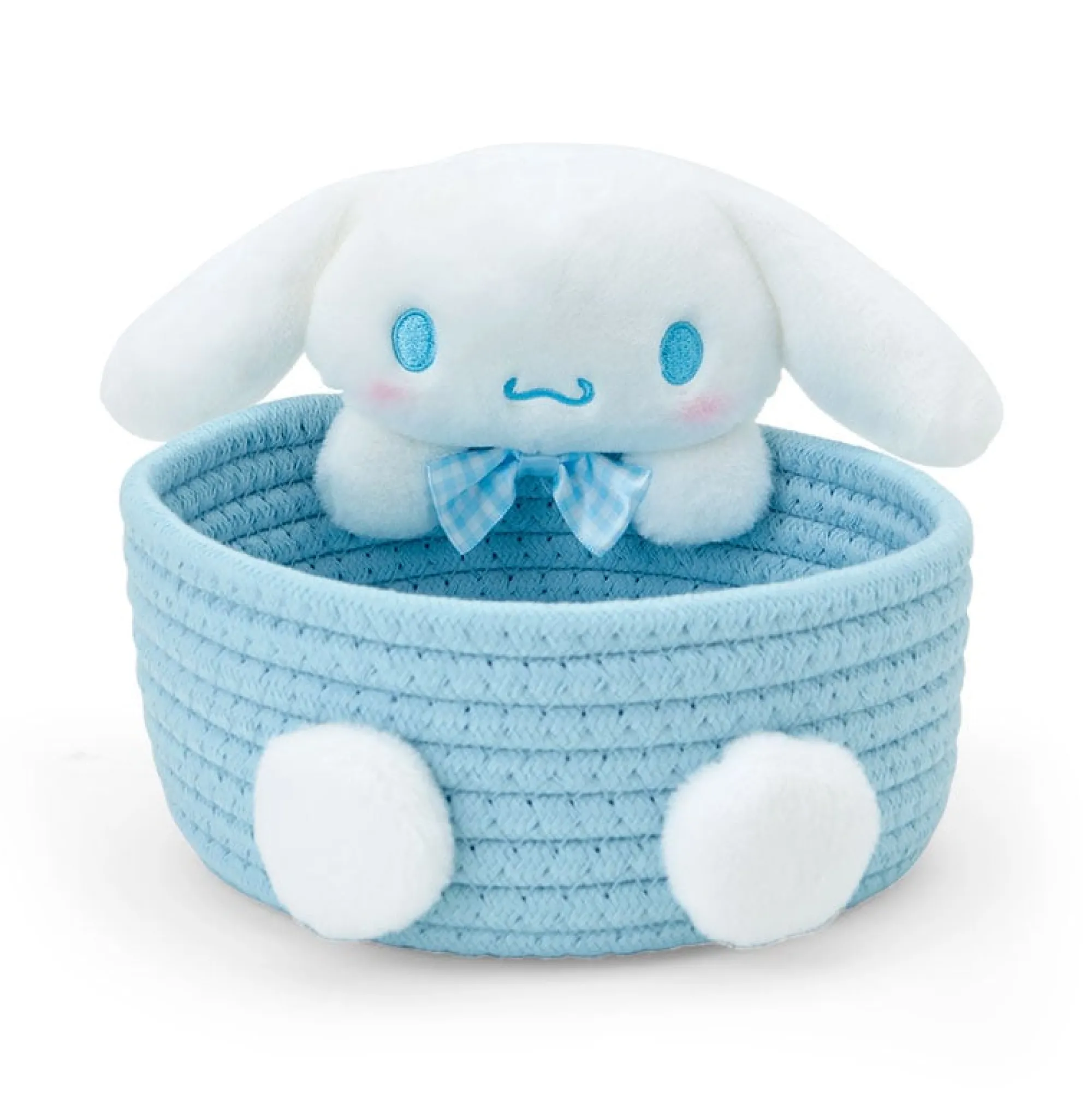 Japan Original Cinnamoroll Woven Rope Storage Basket