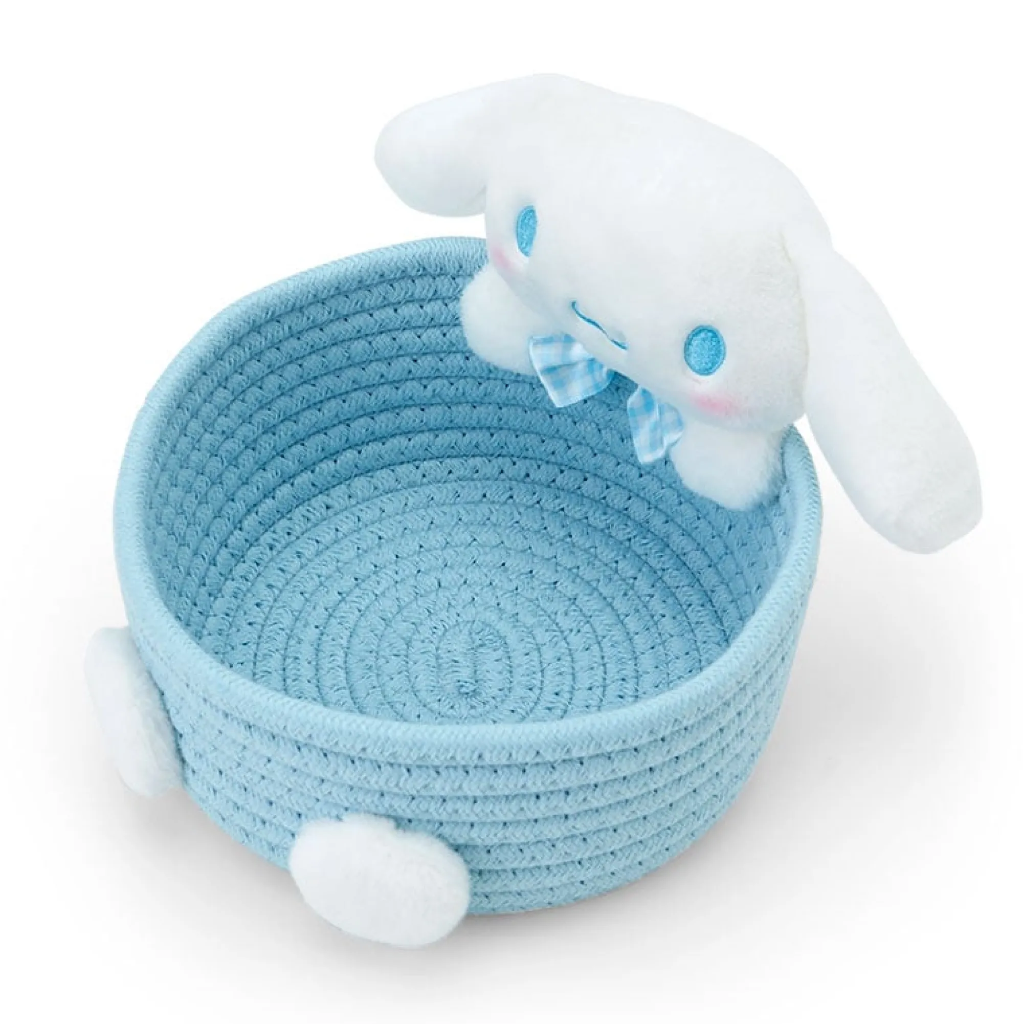 Japan Original Cinnamoroll Woven Rope Storage Basket