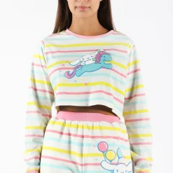 BIOWORLD Cinnamoroll x Dumbgood d Crop Longsleeve
