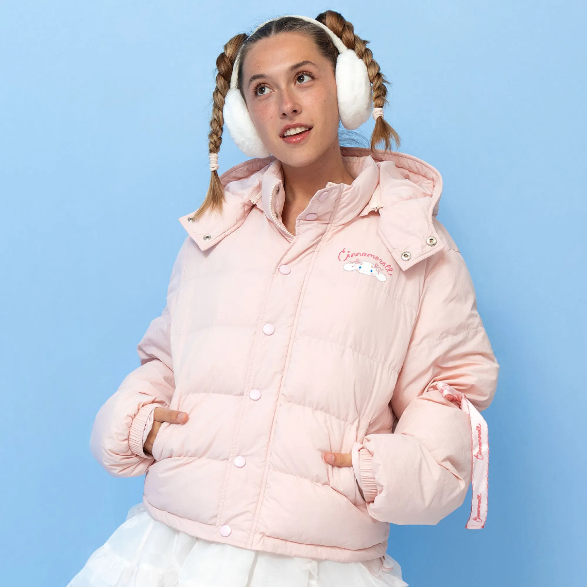 JapanLA Cinnamoroll x Bows Puffer Jacket